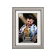 صورة لمسة ميسي الأولى لكأس العالم 2022