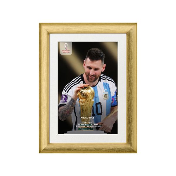 صورة لمسة ميسي الأولى لكأس العالم 2022
